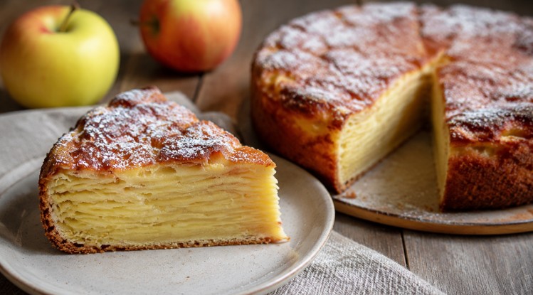 Gâteau invisible aux pommes 