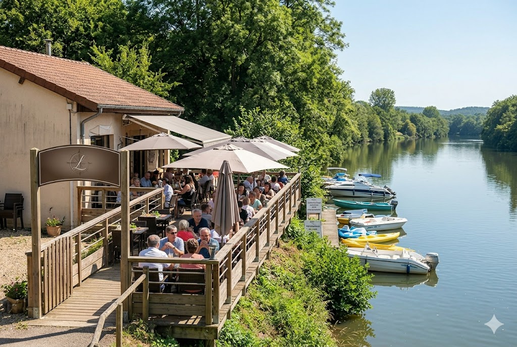 Pause gourmande en bord de Saône