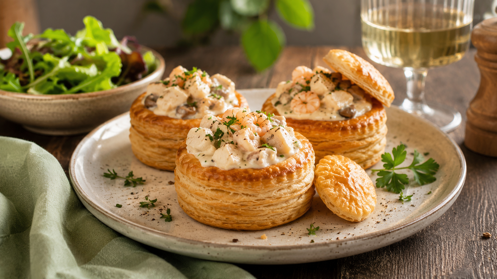 bouchée à la reine au poisson