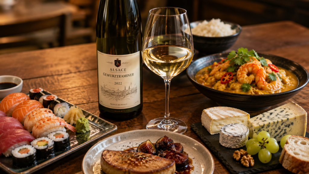 accompagner un Gewurztraminer