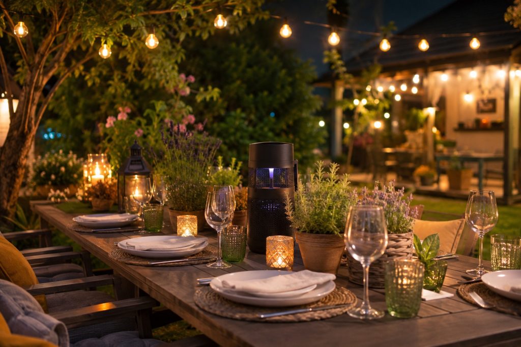 Repas de jardin réussi