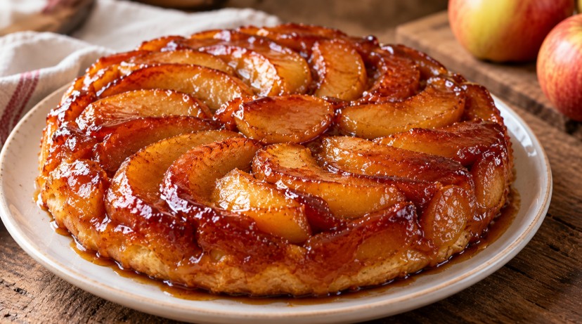 La tarte Tatin et ses pommes caramélisées