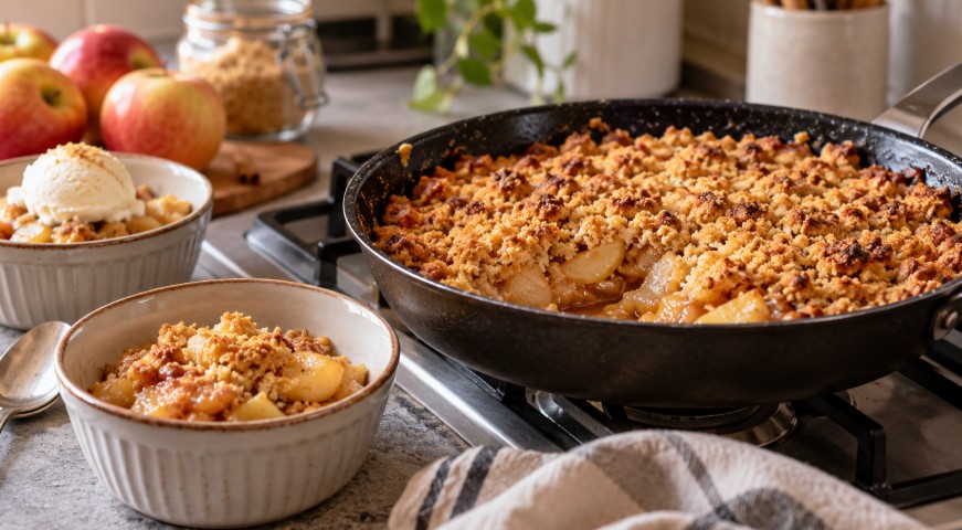 Recette crumble sans four